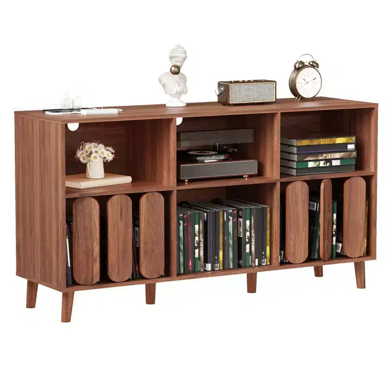 Modern Large Record Player Stand, Storage Console Table, Display Cabinet, Vinyl Record Storage Holder, Record Stand Table, TV Stand Console, Bookcase