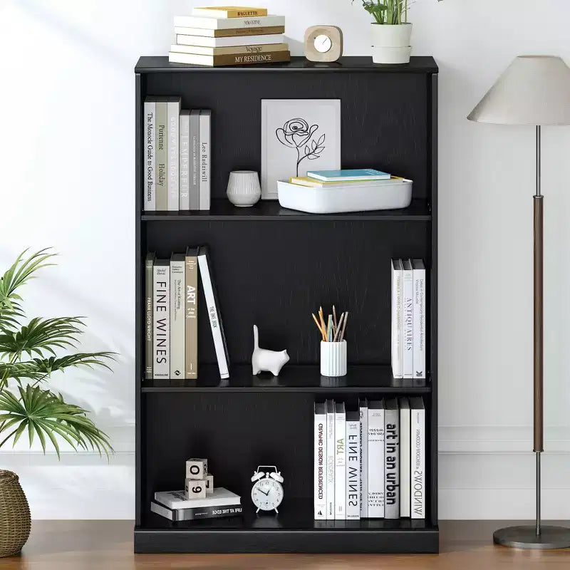 MAYEERTY Freestanding Storage Cabinet Wooden Decorative Cabinets for Home, Office, Small Space, Black, 49*31*16in