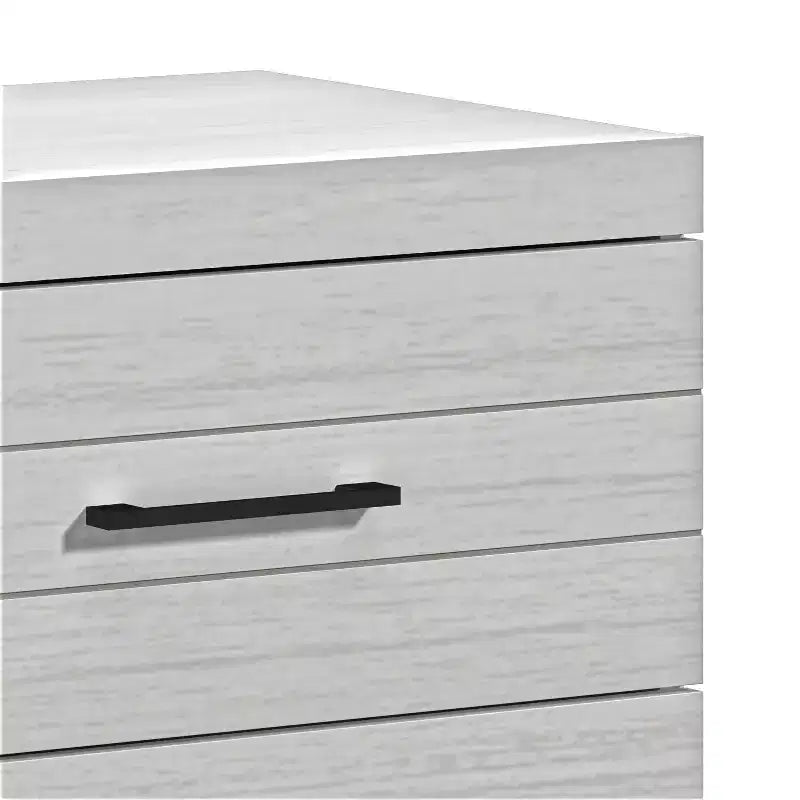 Galano Hamsper 6 Drawer Dresser (Interlock) - Pearl White Oak