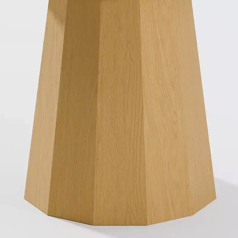 PexFix 52 in.H Solid Wood Round Dining Table Kitchen Table for 4-6 with Tabletop and Tapered Base for Living/Dining Room Coffee Office in Natural