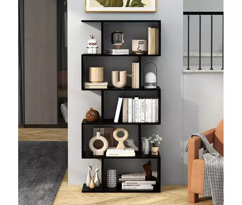 Okak Modern Cube Storage Organizer with 2/3/5-layer, Bookshelf with Minimalist design, Bookcase for Living Room, Office, Bedroom