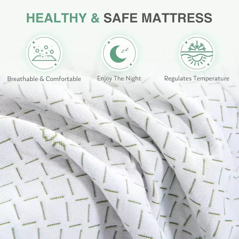 Gel Foam Bed 8 10 Inch Medium Firm Memory Foam Mattress with Cooling Technology Washable Bamboo Cover CertiPUR-US Certified