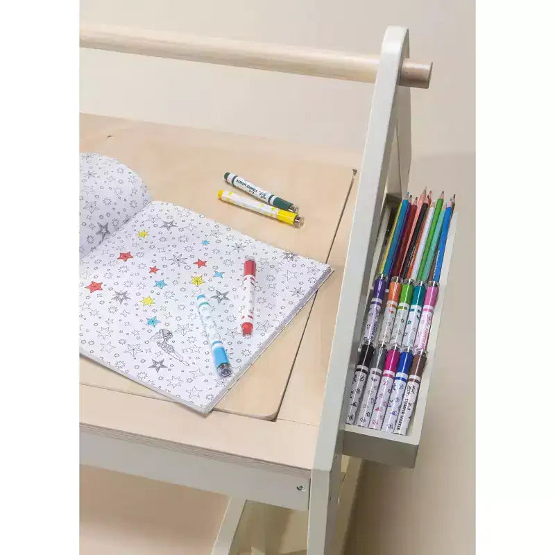 Coco Village - Multifunction Wooden Art & Sensory Table W/ Stools