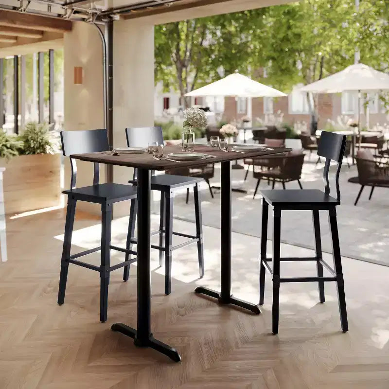 Flash Furniture Acadia Tabletop with TopGuard HPL Technology and Bar Height Base