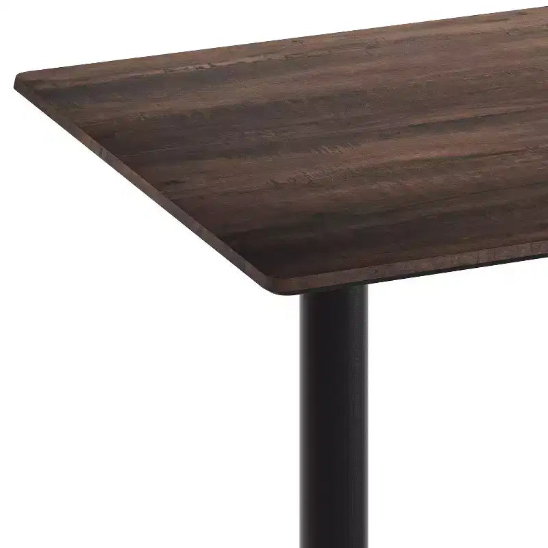 Flash Furniture Acadia Tabletop with TopGuard HPL Technology and Bar Height Base