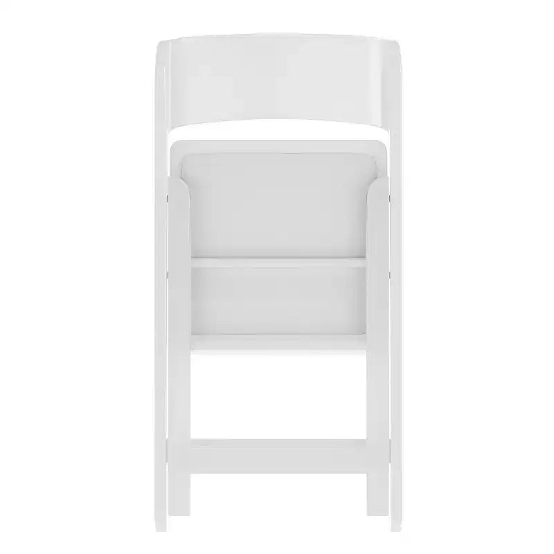 Flash Furniture Hercules Tucker Lightweight Foldable Chair with Removable Vinyl Padded Seat for Indoor Outdoor Use