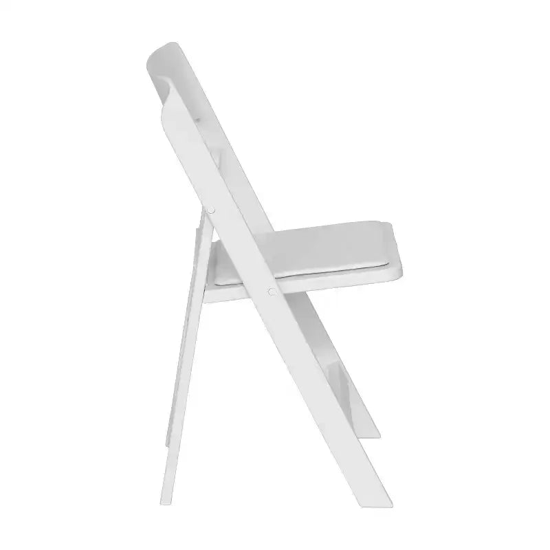 Flash Furniture Hercules Tucker Lightweight Foldable Chair with Removable Vinyl Padded Seat for Indoor Outdoor Use