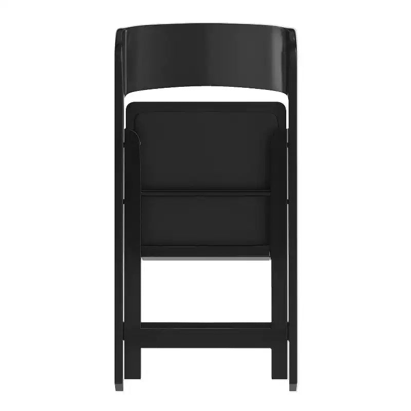 Flash Furniture Hercules Tucker Lightweight Foldable Chair with Removable Vinyl Padded Seat for Indoor Outdoor Use