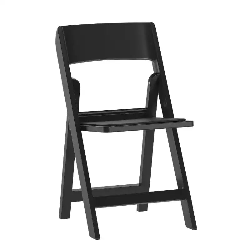 Flash Furniture Hercules Tucker Lightweight Foldable Chair with Removable Vinyl Padded Seat for Indoor Outdoor Use