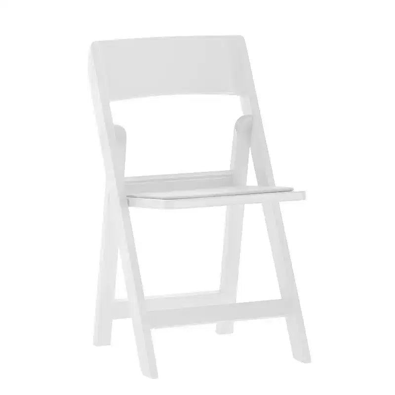 Flash Furniture Hercules Tucker Lightweight Foldable Chair with Removable Vinyl Padded Seat for Indoor Outdoor Use
