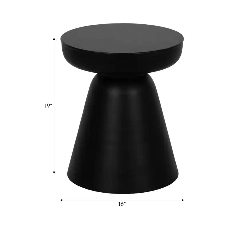 Natural Wood Round Side End Table for Living Room Decor - Handcrafted Accent Table with Pedestal Base