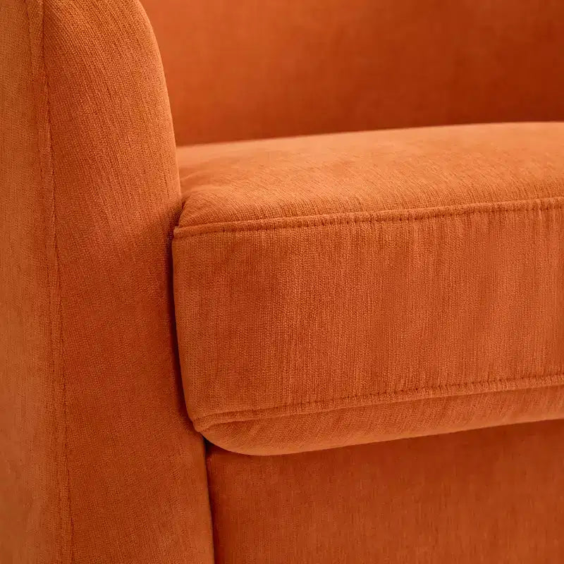 Dyonery Swivel Barrel Accent Chair,Modern Accent Armchairs, 360 Modern Comfy Reading Chair for Living Room & Bedroom