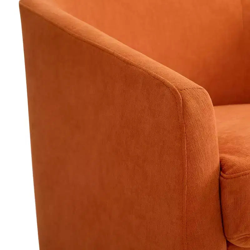 Dyonery Swivel Barrel Accent Chair,Modern Accent Armchairs, 360 Modern Comfy Reading Chair for Living Room & Bedroom