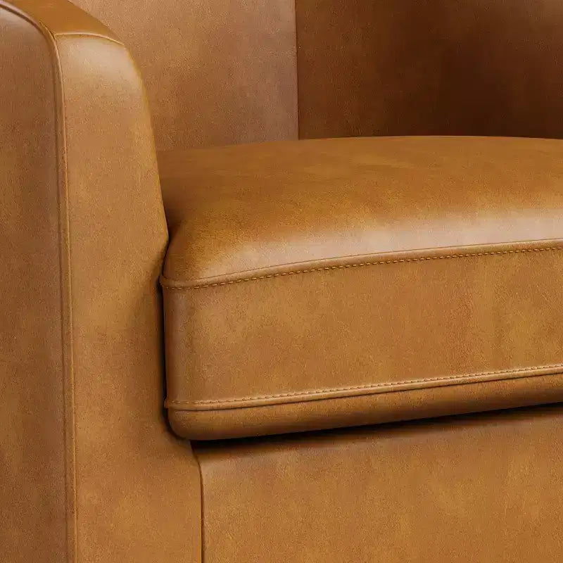Dyonery Swivel Barrel Accent Chair,Modern Accent Armchairs, 360 Modern Comfy Reading Chair for Living Room & Bedroom