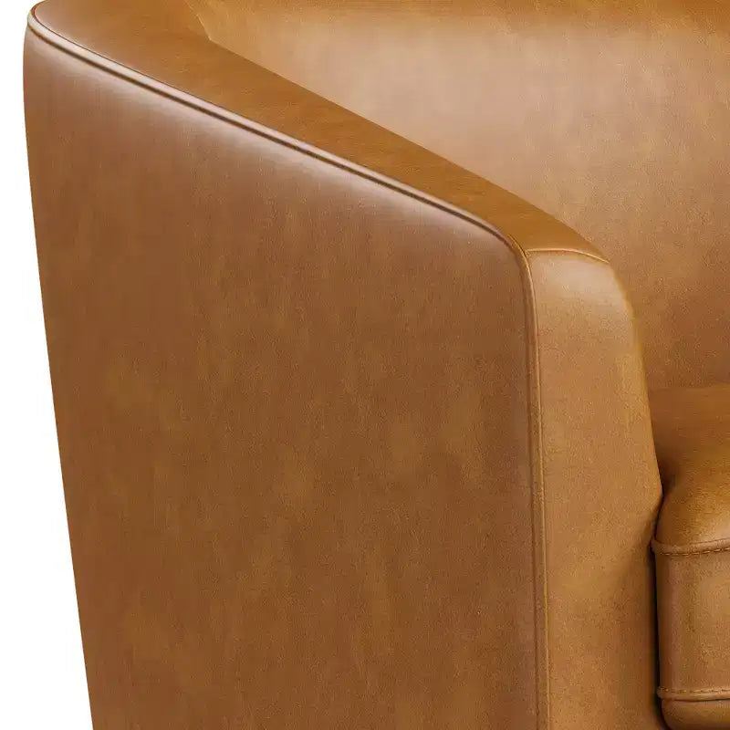 Dyonery Swivel Barrel Accent Chair,Modern Accent Armchairs, 360 Modern Comfy Reading Chair for Living Room & Bedroom