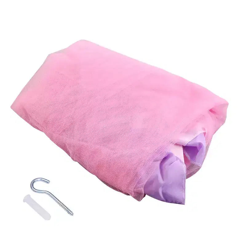 Costway Elegant Lace Bed Mosquito Netting Mesh Canopy Princess Round Dome Bedding Net